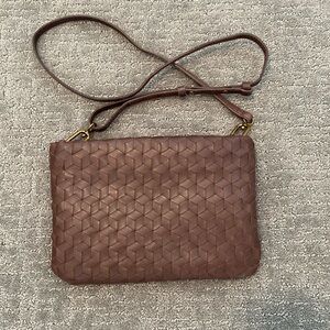 Madewell woven leather bag, used once